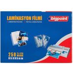Bigpoint 65x95 mm 125 Mikron 100'lü Kutu Laminasyon Filmi