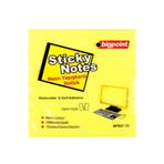 Bigpoint 75x75 mm 100 Yaprak Neon Sarı İz Bırakmaz Postit