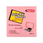 Bigpoint 75x75 mm 100 Yaprak Pembe İz Bırakmadan Çıkar Postit