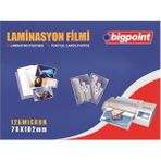 Bigpoint 78X102 125 Micron Laminasyon Filmi