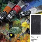 Bigpoint 792 Ivory Black 45 ml Cezanne Extra Fine 6'lı Yağlı Boya