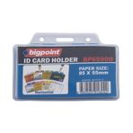 Bigpoint 85x55 mm 10 Adet Yatay Dayanıklı Şeffaf Yaka Kartı Poşeti