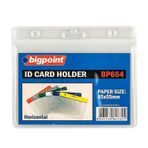 Bigpoint 85x55 mm Yatay Pratik Kullanım Şeffaf Yaka Kartı Poşeti