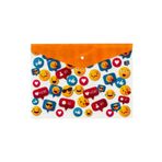 Bigpoint A4 Emoji Desenli Çıtçıtlı Dosya