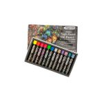 Bigpoint Artists's Yağlı Pastel Boya, Metalik-Fosforlu Renk, 12 Renk - Çok Renkli