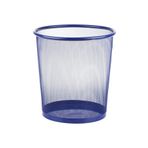 Bigpoint BP409-35 Orta Mavi Metal Perfore Çöp Kovası
