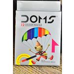 Bigpoint Doms Kuru Boya Kalemi 12 Renk Yarım Boy