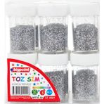 Bigpoint Gümüş Renkli Toz Sim El İşi Malzemeleri 8 Gram x 12 Parlak ve Canlı Renkler - Çok Renkli