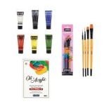 Bigpoint Heavy Body Artist's Akrilik Boya 6 x 75ML + Vox 300GR A5 Defter + Pebeo 4'lü Fırça Seti