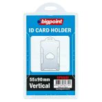 Bigpoint Kart Kabı Sert Dikey Şeffaf 55X90mm X 10 Adet