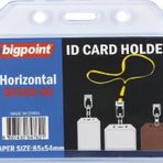 Bigpoint Kart Kabı Yaka Kartı Yatay Şeffaf 85X54Mm 10 Lu Paket