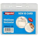 Bigpoint Kart Kabı Yaka Kartı Yatay Şeffaf 90X61Mm 10`Lu Paket
