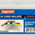Bigpoint Kart Poşeti Yaka Kartı Yatay Seffaf 85 X 55 Mm 100 Lü