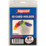 Bigpoint Kilitli Kart Poşeti Dikey Şeffaf 641