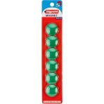 Bigpoint | Magnet 30 mm Mıknatıs, Yeşil, 6'lı Blister, Plastik Kaplama, Notlar Için - 6 Adet Magnet