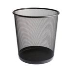 Bigpoint Metal Perfore Çöp Kovası, Büyük Boy, Siyah, 12 L, Paslanmaz