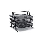 Bigpoint Metal Perfore Evrak Rafı 3`lü Siyah 8697439846839