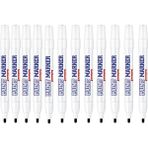 Bigpoint Paint Marker Kalem 2-4,9 mm Siyah - Black 12'li Set - Renkli - Standart
