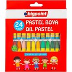 Bigpoint Pastel Boya 24'lü Karton Kutulu Canlı Renkler Çocuklar İçin 3-6 Yaş