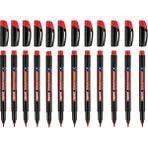 Bigpoint Permanent Marker (Asetat) Kalem M 1,0 Kırmızı 12'li Set - Renkli - Standart