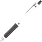 Bigpoint | Plus Versatil Kalem, Gizlenebilir Metal Uçlu - Yumuşak Yuvarlak Kauçuk Gövdeli Mekanik Uçlu Kalem [0.7mm, Beyaz] - 0.7 mm