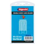 Bigpoint Şeffaf 55x90 mm 10'lu Poşet Dikey Çift Taraflı Kart Kabı