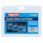 Bigpoint Şeffaf 85x54 mm 10'lu Poşet Kristal Yatay Çift Taraflı Kart Kabı
