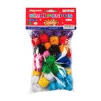 Bigpoint Simli 3 cm 10 Renk 50'li Poşet Ponpon