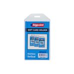 Bigpoint Yaka Kartı Kart Kabı Soft Esnek Çok Amaçlı Dikey 54x85 mm. 10'Lu Poşet