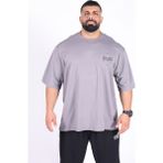 Bigsize - Tshirt Bodybuilding Co. Erkek Geniş Kalıp Sporcu Tişört - Fitness & Spor Giyim - Rahat Pamuklu Kumaş - XL - Gri