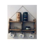 BİGWOODWORKERS Ahşap Mutfak Terek Rafı Kupalık Baharatlık Çiçeklik Anahtarlık