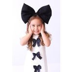 BİHAYALBİÇOCUK Anna Beyaz Fiyonklu Elbise