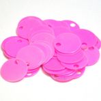 Bihızlı Çanta Pulu, Patik Pulu (10 Gram) 20 Mm Janjanlı Pembe Renk