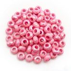 BIHOOA 8X14mm 60 adet büyük gözler UV boncuk renk değişimi akrilik yuvarlak boncuk takı yapımı için bilezik örgü saç boncuk işçiliği