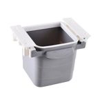 BiiShe® Mini Masa Çöp Kovası Plastik Tezgah Altı Geri Çekilebilir Yapışkanlı Görünmez Bölme Pratik