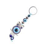 Biitfuu Türk Mavi Evil Eye Baykuş Anahtarlık Ev Dekorasyonu Cam Tılsım Kolye Ucu Nimet, Renk, Ölçü Birimi