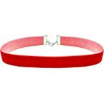 BijuStore Kırmızı Renk Kadın Kadife Choker Kolye