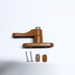 Bijutek Pvc Kapı ve Pencere Çocuk Emniyet Güvenlik Kilidi Düğmeli Metal - Pimapen Kilidi - 1 Adet (Açık Kahverengi)