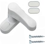 Bijutek Pvc Pimapen Pencere Cam Balkon Kapısı Güvenli Emniyet Kilidi Çocuk Emniyet Mandalı METAL 1 ADET - Beyaz