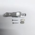 Bijutek Pvc Pimapen Pencere Cam Balkon Kapısı Güvenli Emniyet Kilidi Çocuk Emniyet Mandalı METAL 1 ADET - Gri