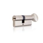 Bijutek Yuma Bilyalı Mandallı Saten Renk Barel Çelik Kapı Göbeği 68mm (YM-B68BMS)