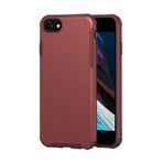 Bikapak iPhone 7 / iPhone 8 / iPhone SE 2020 Elit Shine Opak Kılıf Kırmızı