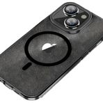 Bikapak Magfit iPhone 15 Yaldızlı Kılıf Siyah