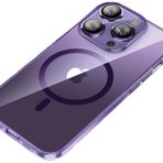 Bikapak Magslim iPhone 15 Pro Max Kılıf Mor