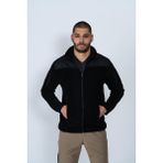 Bikatex Taktik Dik Yaka Erkek Siyah Polar Mont - 321