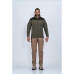 Bikatex Taktik Dik Yaka Erkek Yeşil Polar Mont - 321 - S
