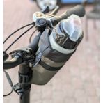 Bike And Art Gidon Suluk Çantası - Kumaş Matara Kafesi - Bisiklet Şişelik (Elektrikli ve Normal Bisiklet Uyumlu) - Açık Kahverengi