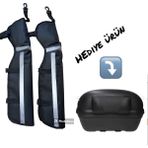Bıke Sky Bike Sky Bacak Ruzgar Koruma Kolay Giyimli Dizlik ( Motosiklet Canta Sirt Dayama Hedıyelı)