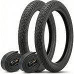 Bike Sky Black Cat Zırhlı Ön Arka Set Iç Dış Lastik 20X1.95 – 5 mm Zırh Kalınlığı, Elektrikli Bisikl - Siyah