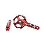 Bike Sky Raptor 32T Kırmızı Tekli Aynakol – Mtb Dağ Bisikleti Krank, Alüminyum,